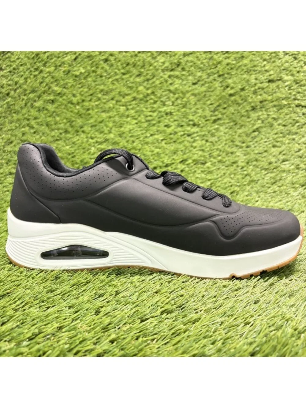 Skechers Uno Stand On Air Mens Size 9 Black Athletic Running Shoes Sneakers